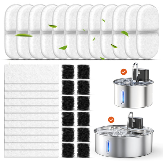 Cat Water Fountain Filter Replacement,36 Pcs for 3.5L