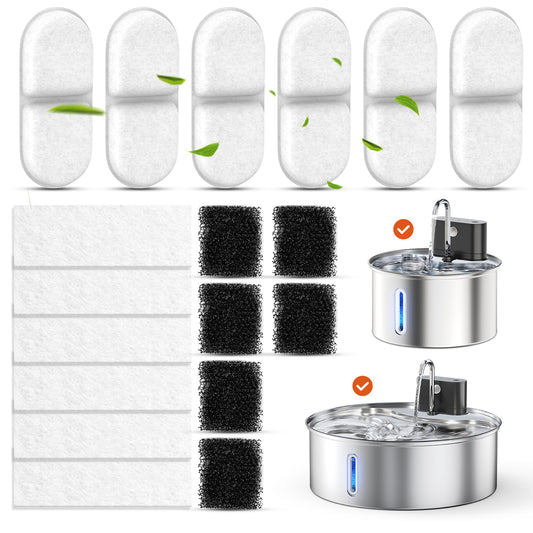 Cat Water Fountain Filter Replacement,18 Pcs for 3.5L