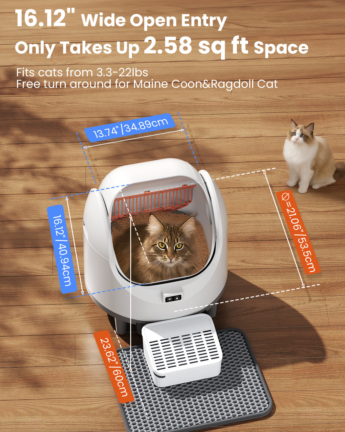Smart Self-Cleaning Litter Box for Cats