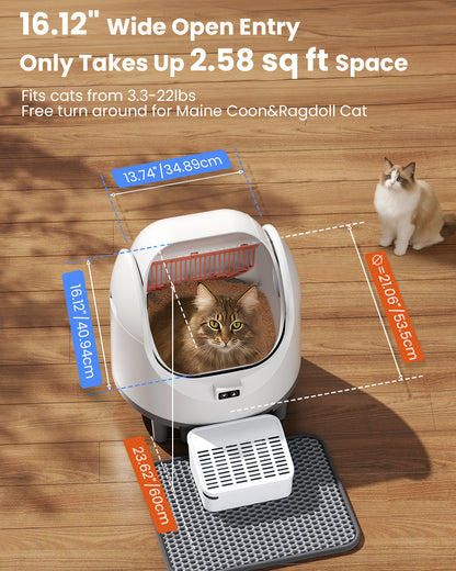 Smart Self-Cleaning Litter Box for Cats