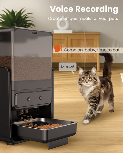 Automatic Cat Feeder with 5G WiFi for 2 Cats