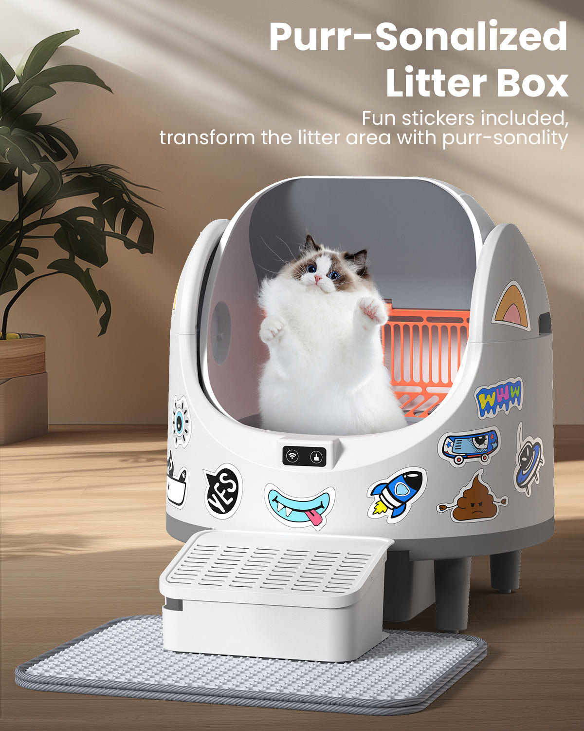 Smart Self-Cleaning Litter Box for Cats