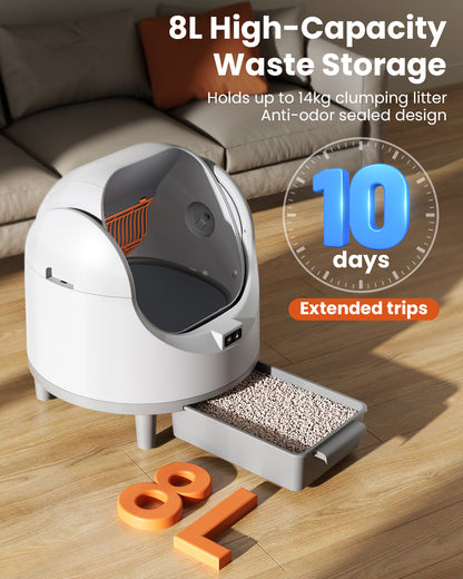 Smart Self-Cleaning Litter Box for Cats